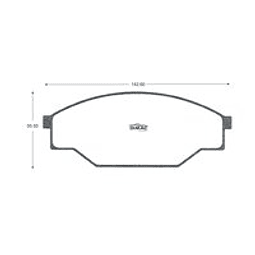 PASTILLAS FRENOS GENUINE PARTS D0303 TOYOTA HIACE 83/05 TOYOTA HILUX 4X2	