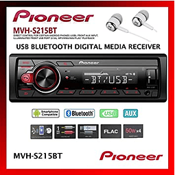 RADIO PIONEER 1 DIN ( MVH-S215BT ) DESMONTABLE MP3/ WMA/