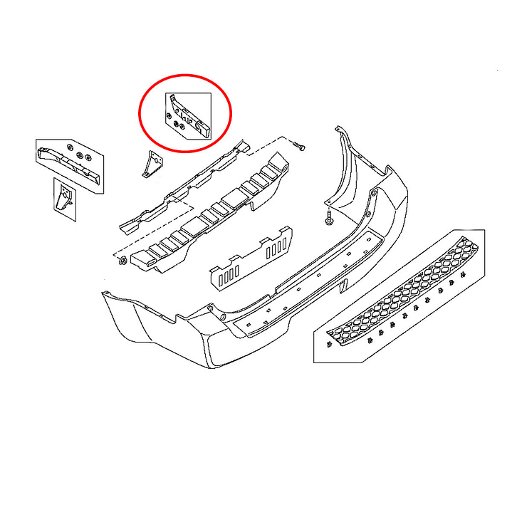 Mensula Trasera Derecha Nissan Pathfinder R51 Original 2