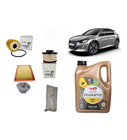 Pack Filtros Opel Mokka 1.5 Bluehdi + Aceite 0w30 Total 4l
