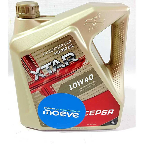 Aceite De Motor 10w40 Full Synthetic Dorado De 4 Litros Cepsa Universal