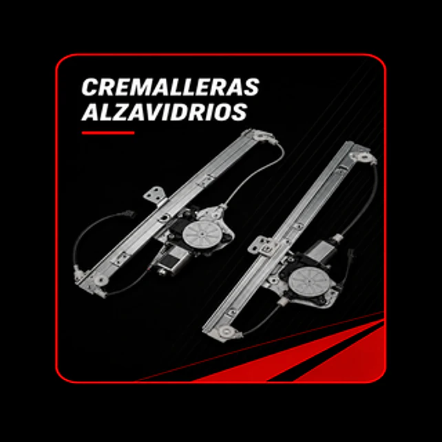 Cremalleras Alzavidrio