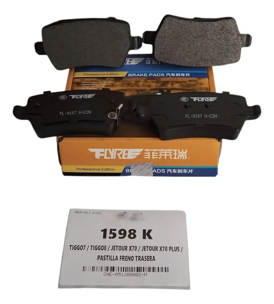 Pastilla De Freno Trasera Para Chery Tiggo 8 Pro Jetour X70 X70 Plus Suv Familiar Premium Tiggo 8 Pro X70 Plus 1