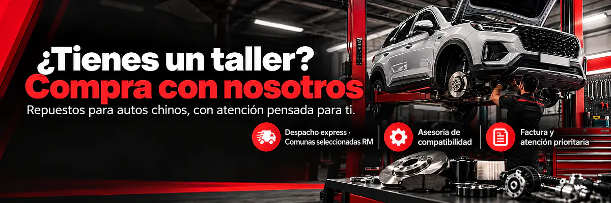 Talleres mecánicos: compra repuestos para autos chinos con despacho express en Santiago