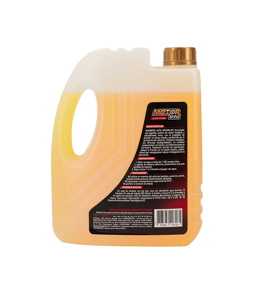 Shampoo Para Autos 2 Litros Motorlife - 