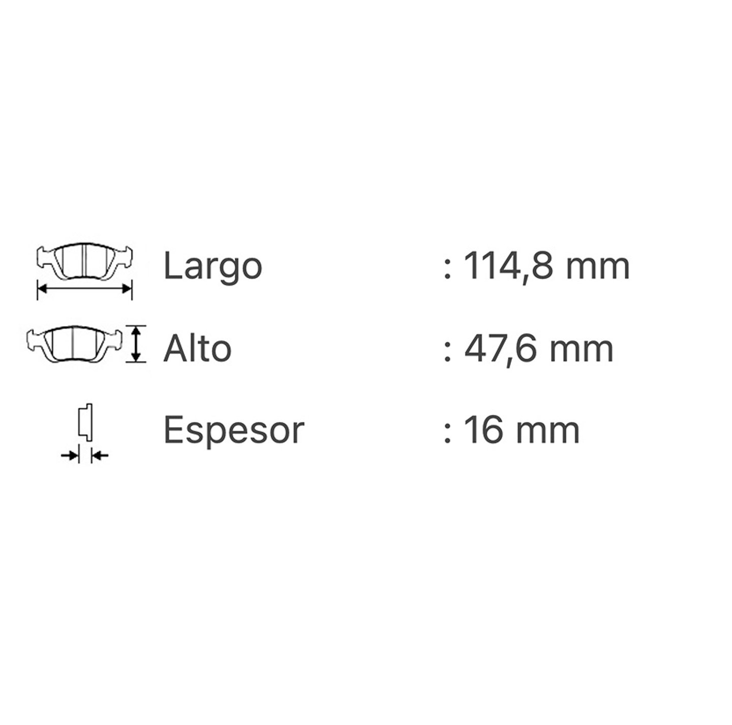 Pastillas de Frenos NISSAN Bluebird 1988-1991 Delanteras 3