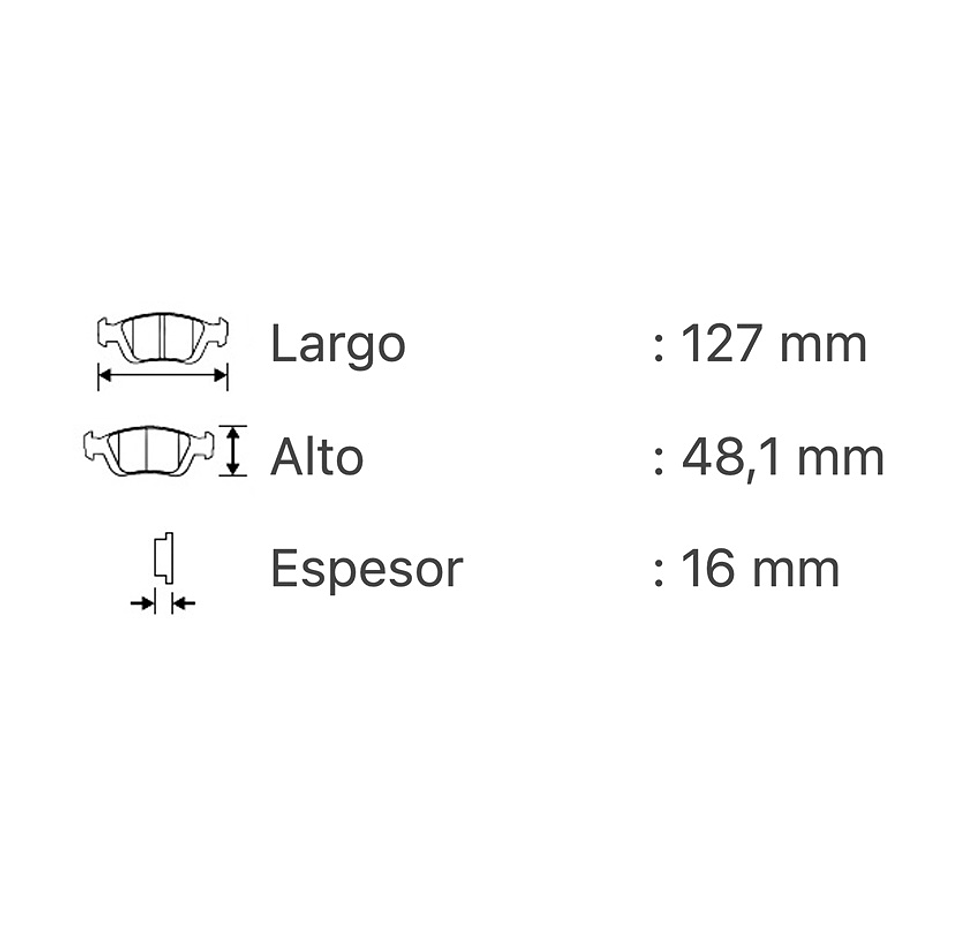 Pastillas Frenos CHEVROLET SPARK -2006-2018 DELANTERAS 3
