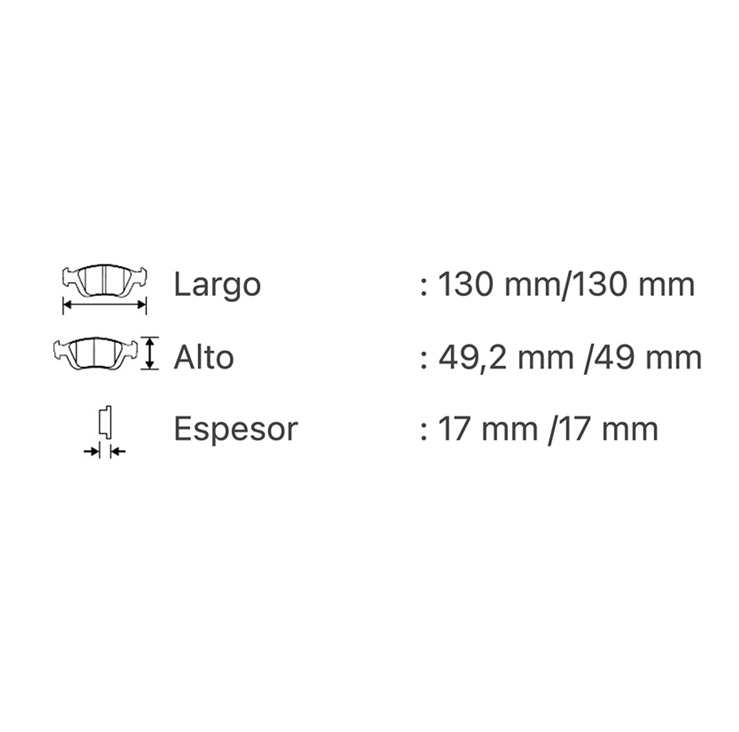 Pastillas Frenos NISSAN D21 -1990-1993 DELANTERAS 3
