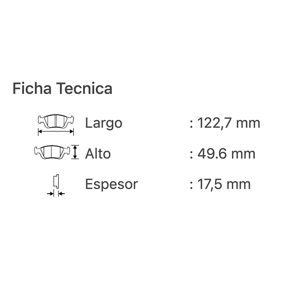 Pastillas de Frenos TOYOTA YARIS -2006-2014-DELANTERAS 3