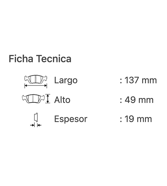 Pastillas de Frenos Peugeot 208 / 2013-2019 DELANTERAS - 