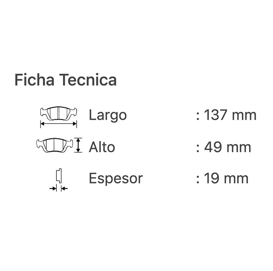 Pastillas de Frenos Peugeot 2008 -2013-2019 DELANTERAS 3