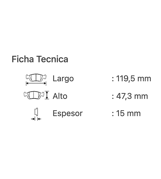 Pastillas de freno TOYOTA TERCEL 1991-1999 delanteras - 