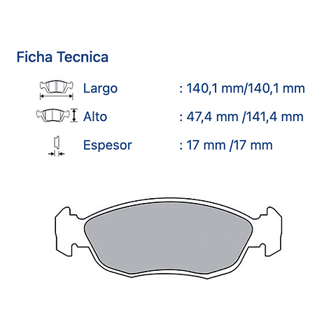 Pastillas de Frenos Chevrolet  ASTRA 1998-1998  Delanteras
