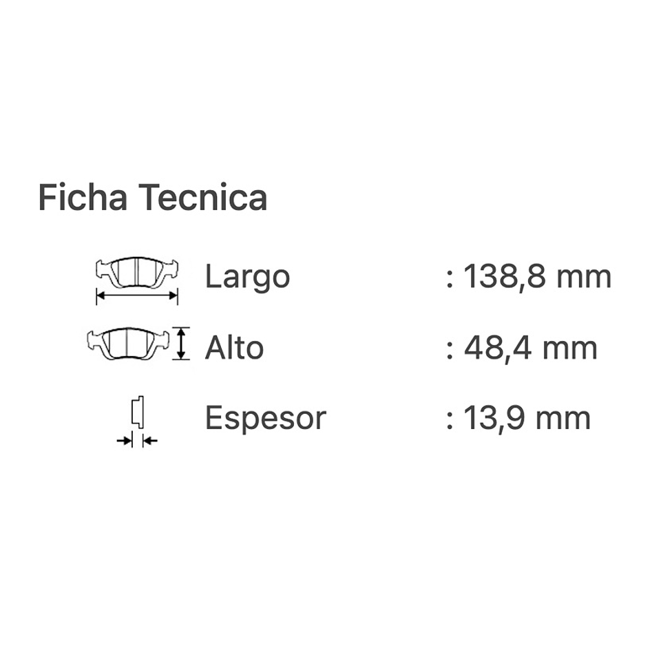 Pastillas delantera NISSAN VERSA 2011-2019 3