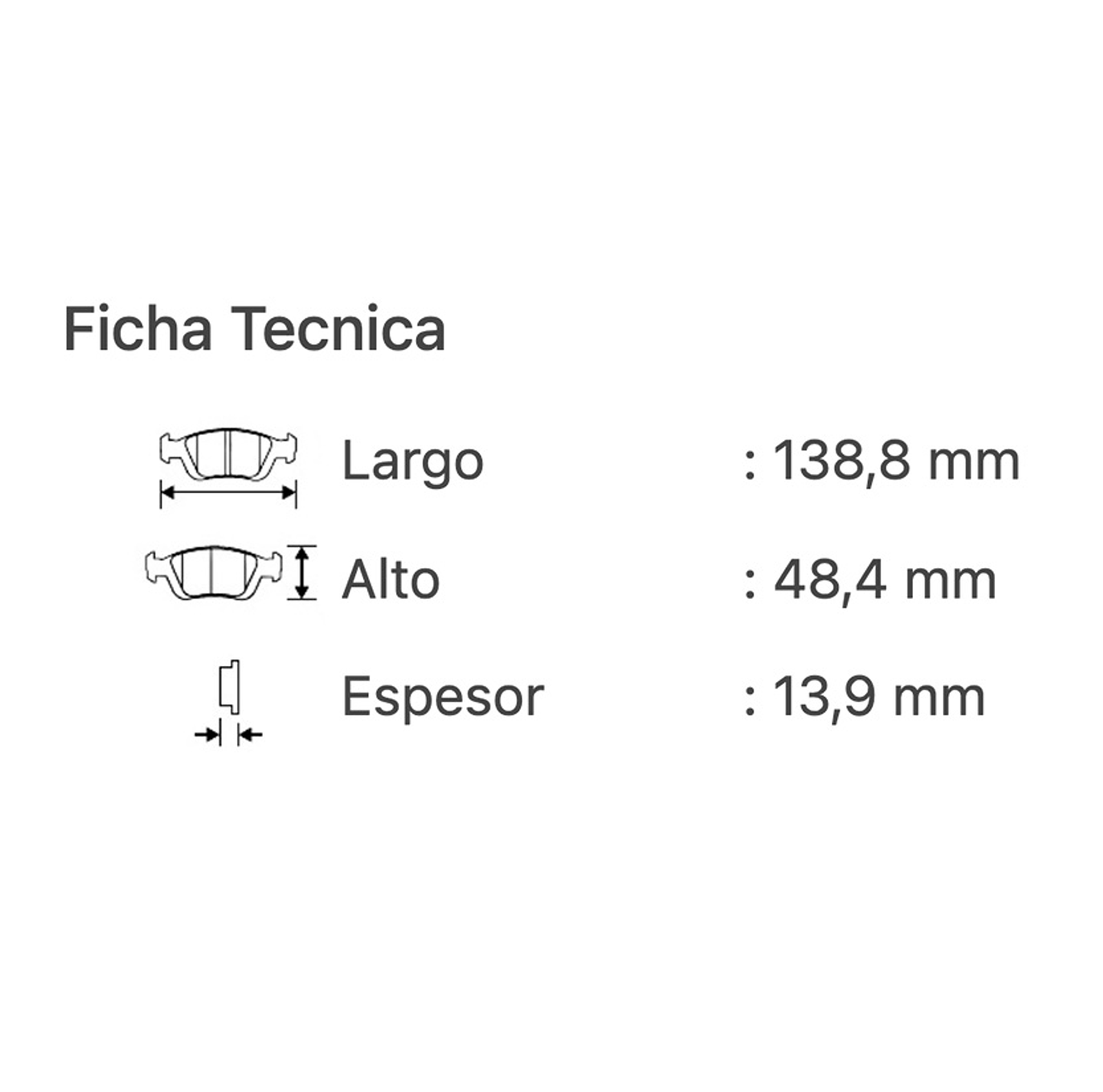 Pastillas delantera NISSAN NOTE 2011-2019 3