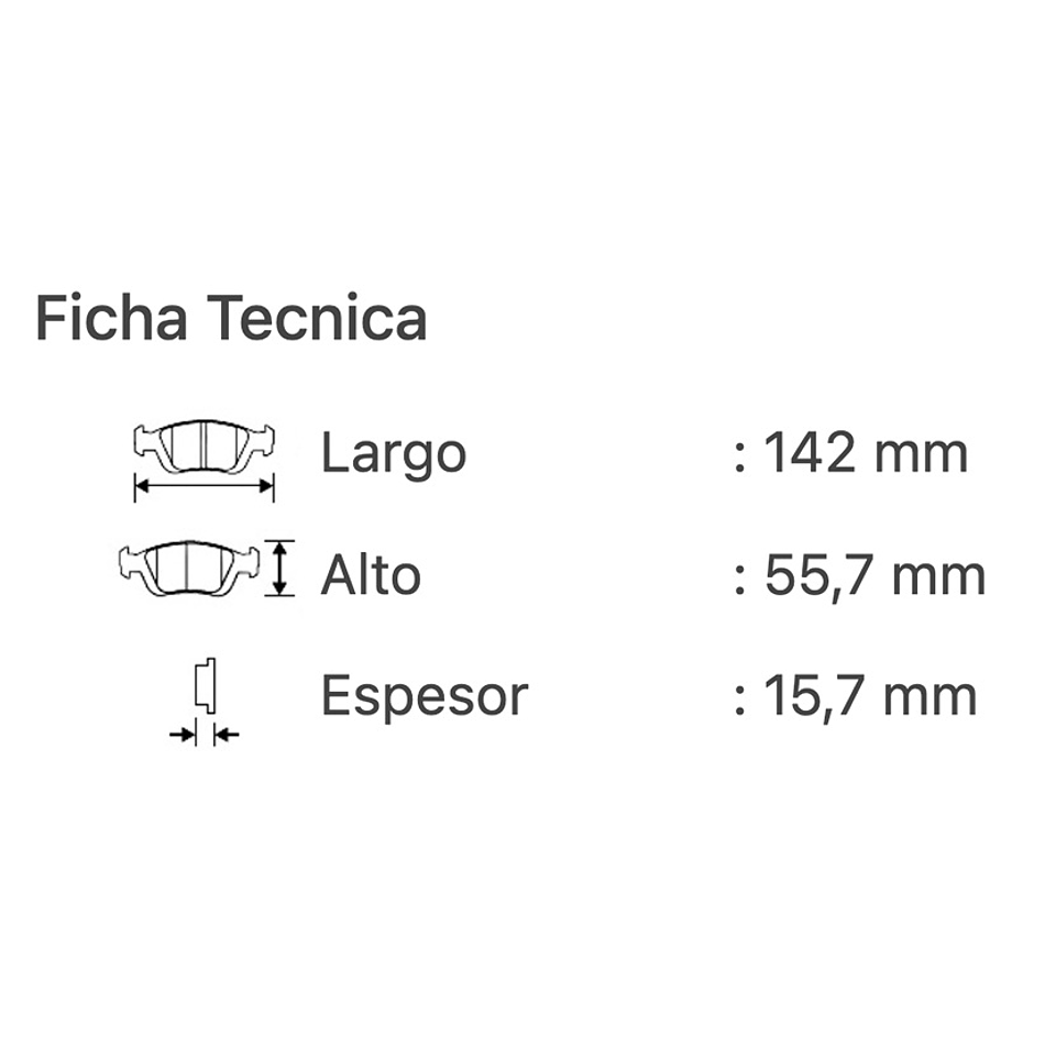 Pastillas MAZDA CX30 2020-2021 DELANTERAS 3