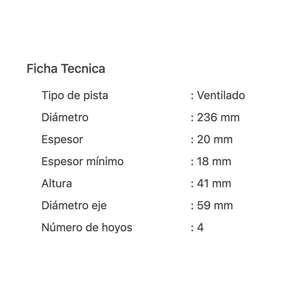 Discos de Freno Delanteros  Chevrolet  Sail  | 2011-2017  4