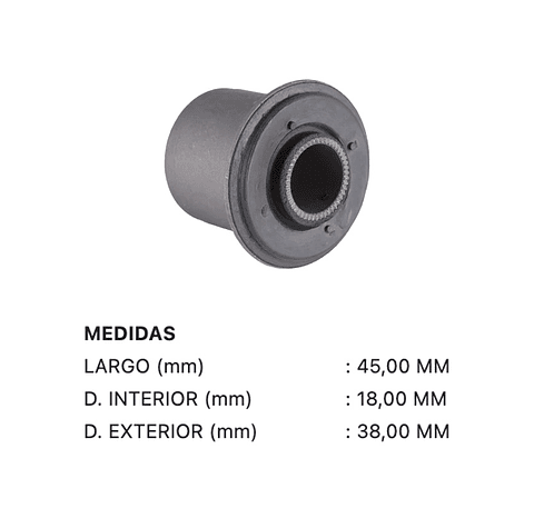 Kit bujes bandeja Superior Chevrolet Luv Año 89-06 Corea