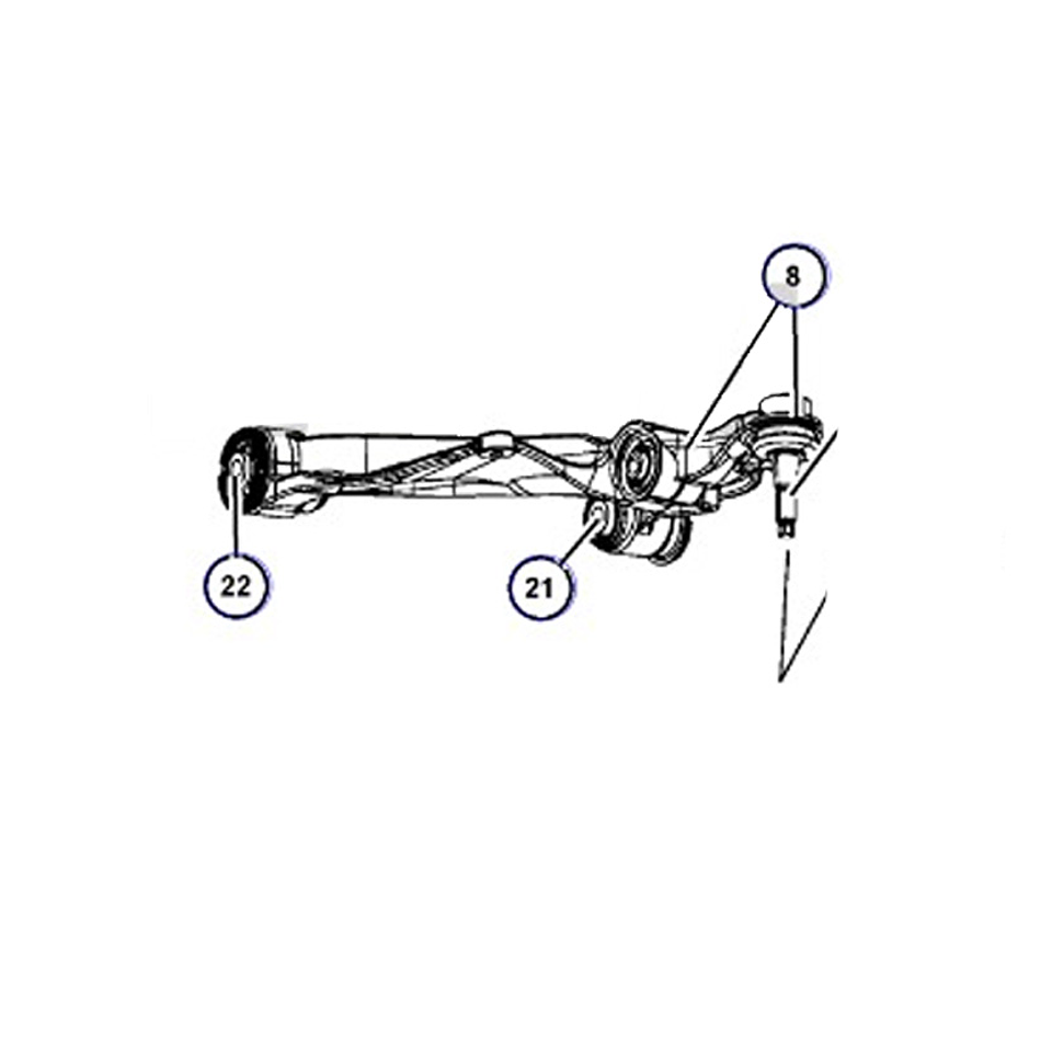 Kit Bujes de Bandeja Inferior Dodge Dakota/05-11/ Originales 2