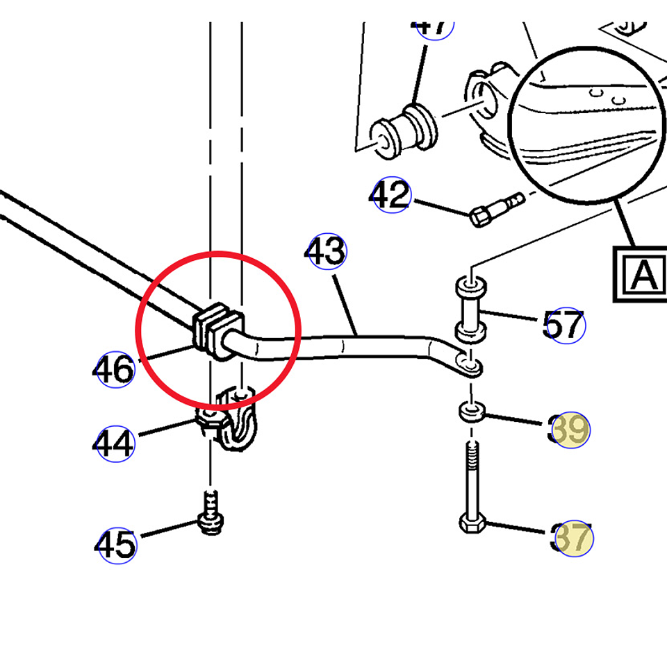 Gomas Barra estabilizadoras Apache S-10 Año /98-12/Orginal 4