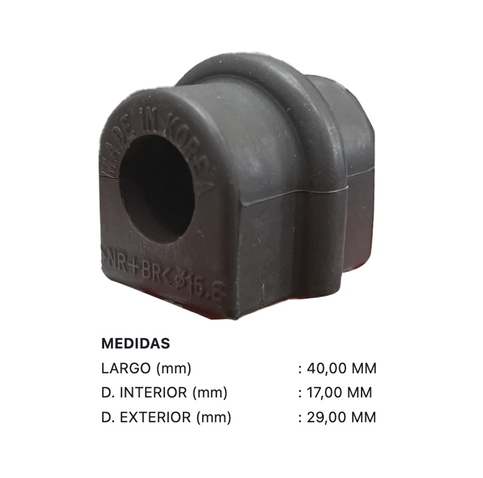 KIT Bujes Barra Estabilizadora Delantera Aveo O2-12 2