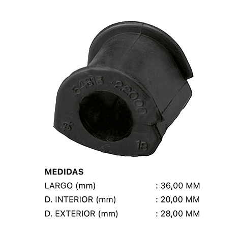 Hyundai Accent 1994-1999 Kit Gomas Barra Estabilizadora 