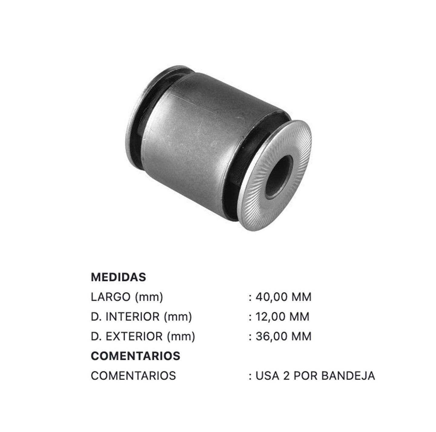 Kit Bujes Bandeja Superior Kia Besta Pregio/98-05/ Corea 2