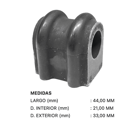 Hyundai Accent 2006-2011 Kit Gomas Barra Estabilizadora 