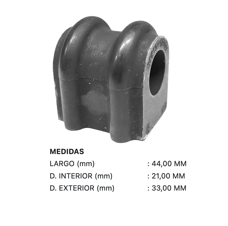 Hyundai Accent 2006-2011 Kit Gomas Barra Estabilizadora  2