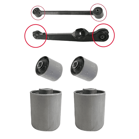 Bujes barra tensora trasera Kia Besta pregio 2.7 bandeja