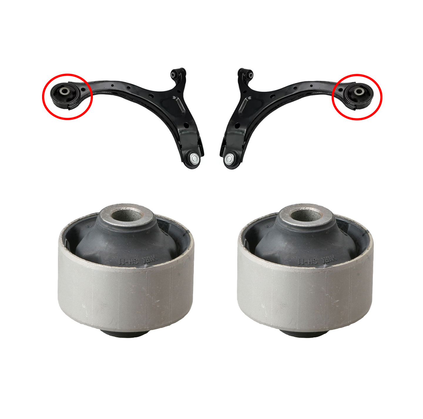 Bujes Bandeja Delantera Hyundai Santa Fe 2006-2011 Corea 3