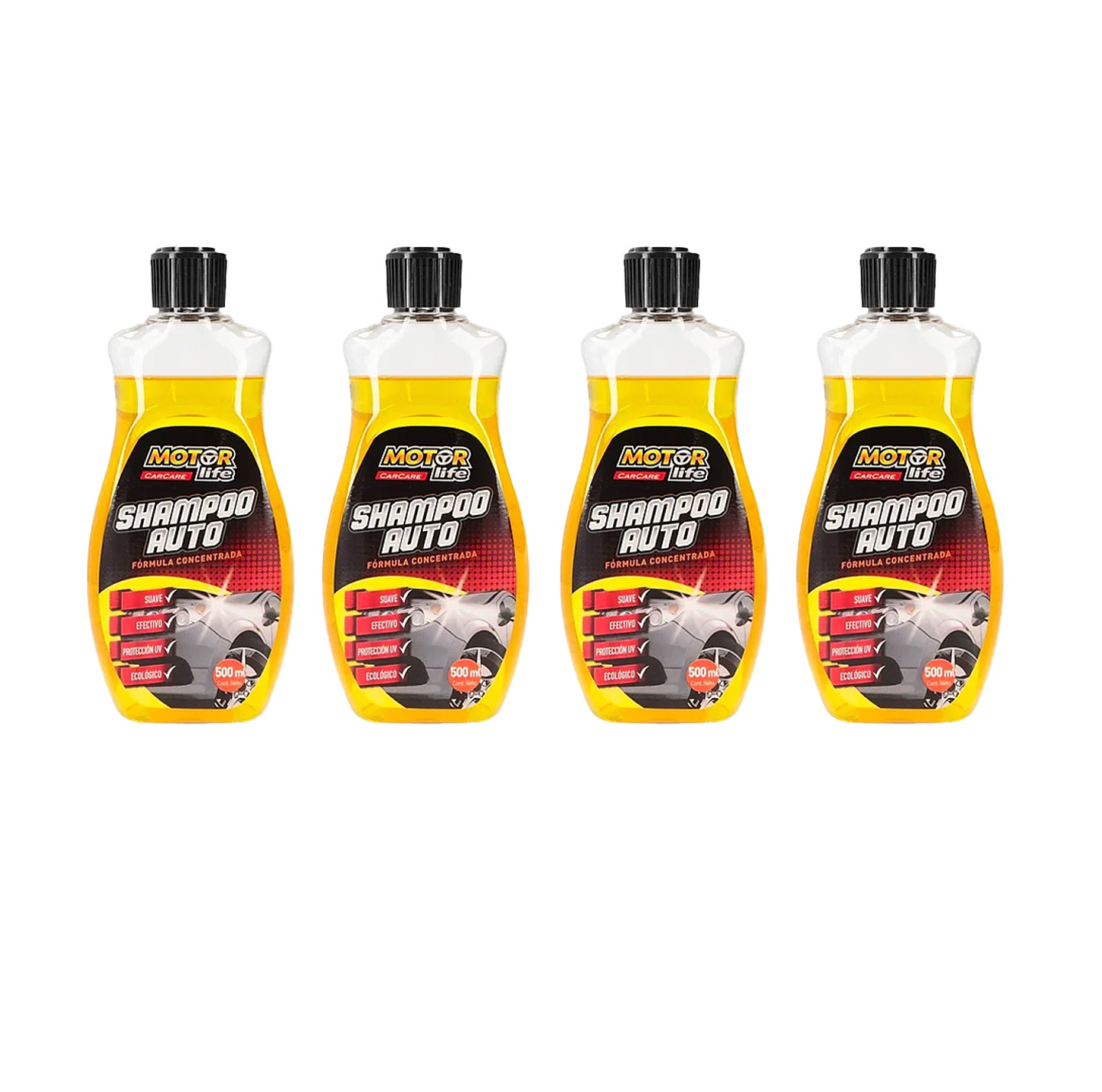Shampoo Para Autos Medio Litro Motorlife Ultra Brillante 1