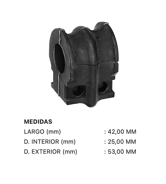 Gomas de barra Estabilzadora Nissan Muran z-51 2008 2017 - 