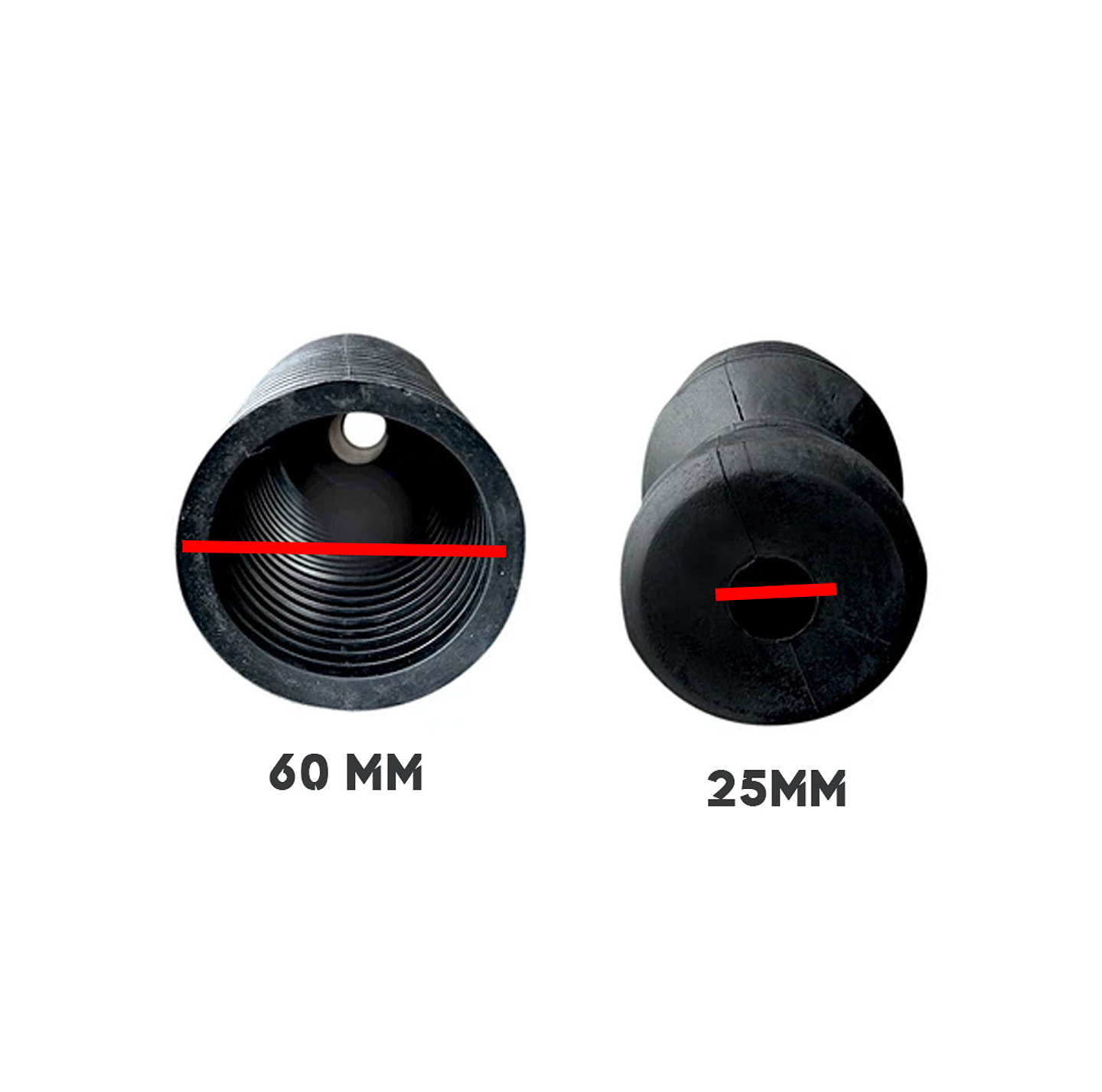 Fuelle de amortiguador con tope de goma 60mmx 25mm  2