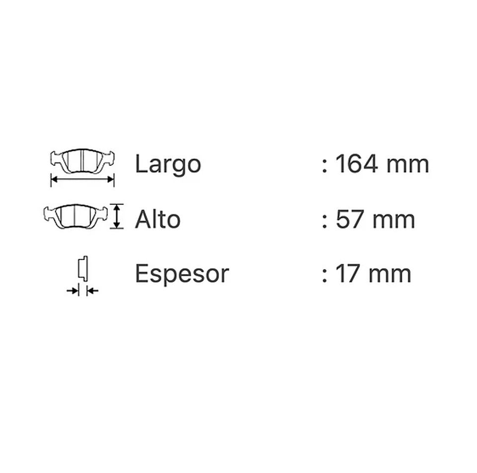 ZNA Oting 2012 2013 Pastillas de freno Delanteras 3