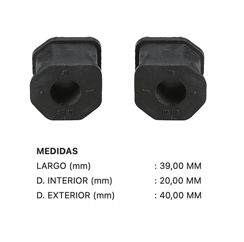 Mitsubishi Montero Sport  2000-2010  Gomas Lateral Estabilizadora Corea
