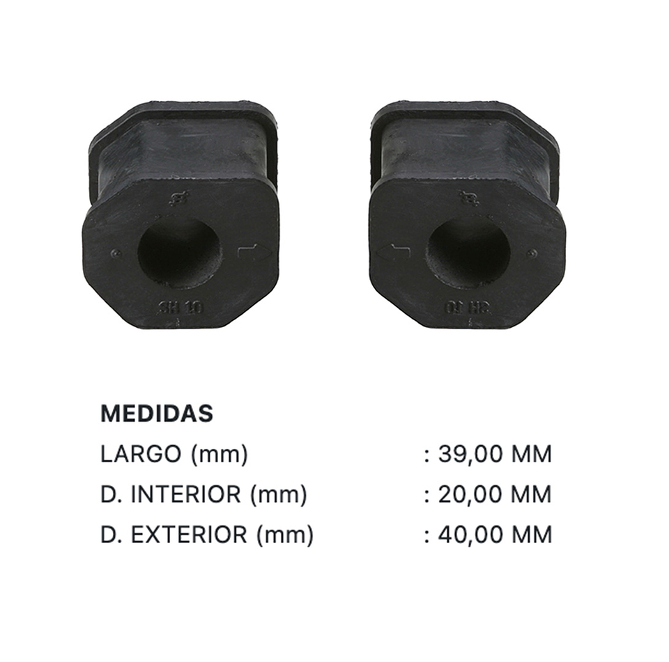 Mitsubishi Montero Sport  2000-2010  Gomas Lateral Estabilizadora Corea 2