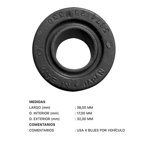 Kia Frontier 1997-2012 Gomas paquete Resorte 