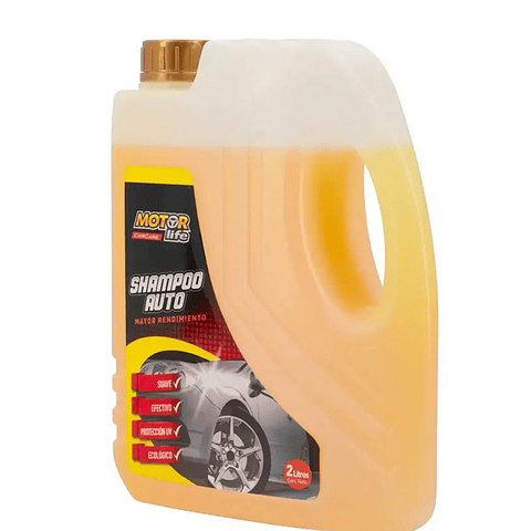 Shampoo Para Autos Motorlife 2 Litros | Limpieza y Protección UV Biodegradable
