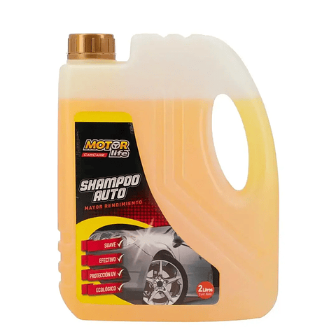 Shampoo Para Autos Motorlife 2 Litros | Limpieza y Protección UV Biodegradable