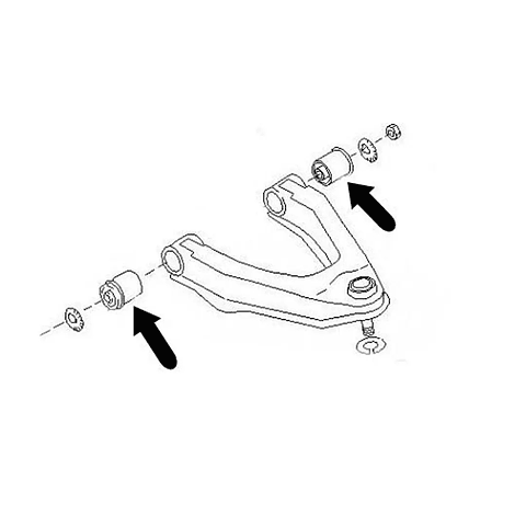 Bujes de Bandeja Superior Nissan D21 1986-2006 | Pack 4 Unidades | Tirada Japonés 