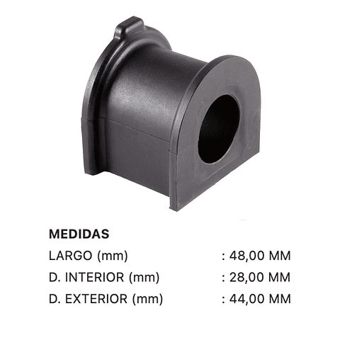 Goma Barra Estabilizadora Central Toyota 4Runner 4WD 2010-2018 | Kit 2 Unidades | Terada Japón | OEM 48815-60310