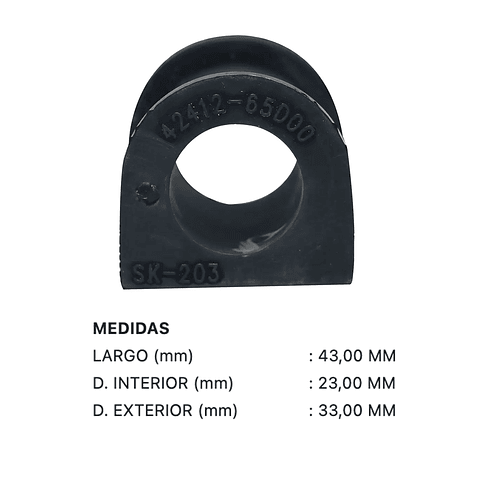 Gomas Barra Estabilizadora Delantera Suzuki Grand Vitara 1997-2005 | CTR corea