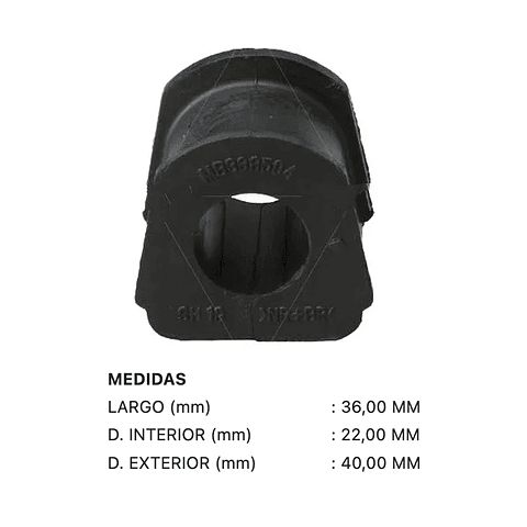 Gomas Barra Estabilizadora Trasera Mitsubishi Montero | 1997-2021