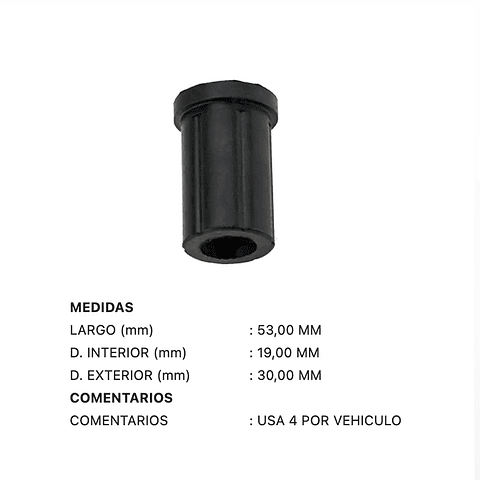 Kit Gomas Paquete Resorte Trasero Terada Toyota Hilux | 2004-2018 