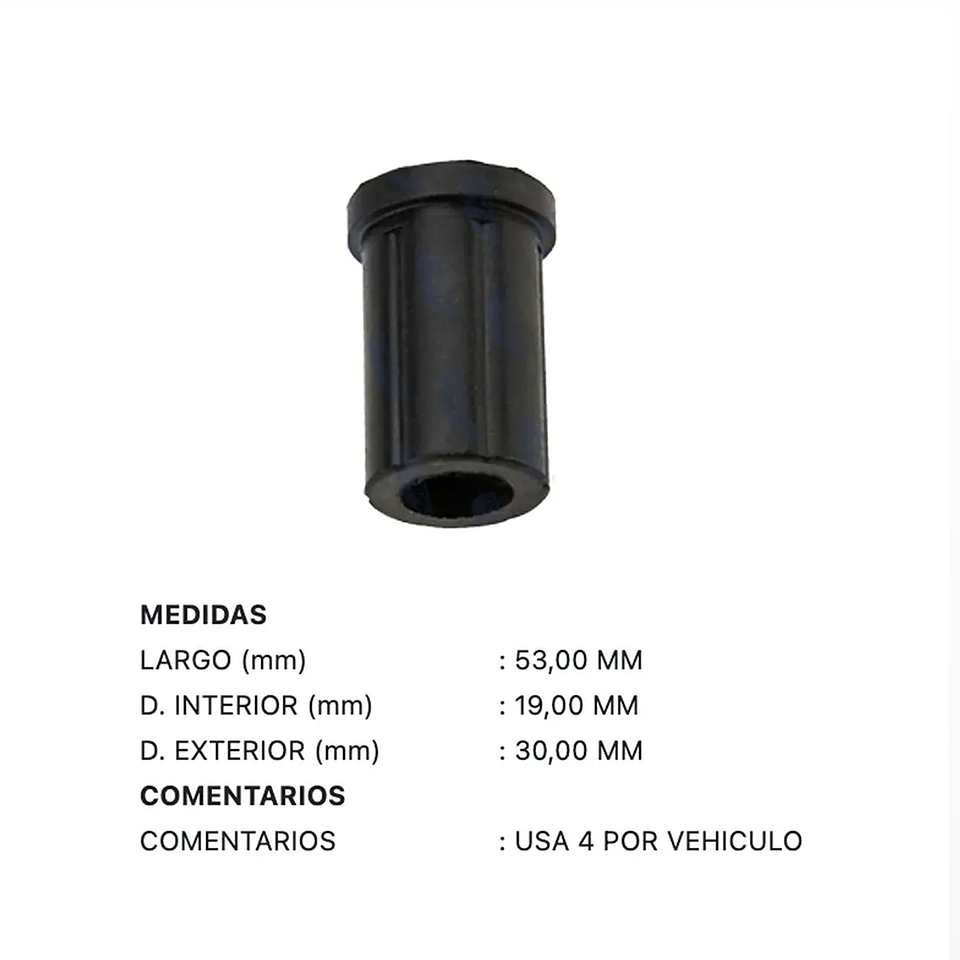 Kit Gomas Paquete Resorte Trasero Terada Toyota Hilux | 2004-2018  2