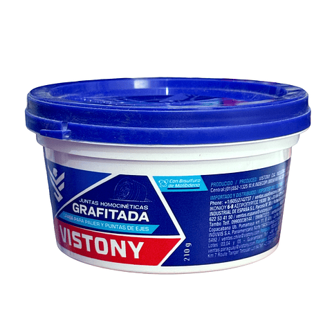 Grasa Grafitada Vistony 210g Homocinéticas Rodamientos