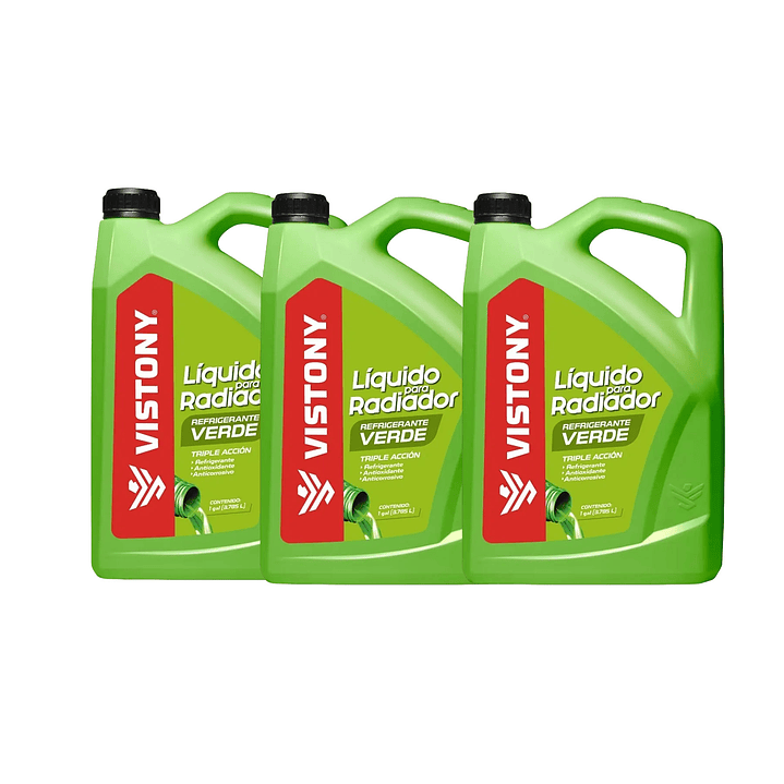 Líquido para Radiador Vistony Verde 3.785L | Uso Automotriz 5