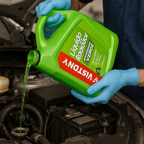 Líquido para Radiador Vistony Verde 3.785L | Uso Automotriz