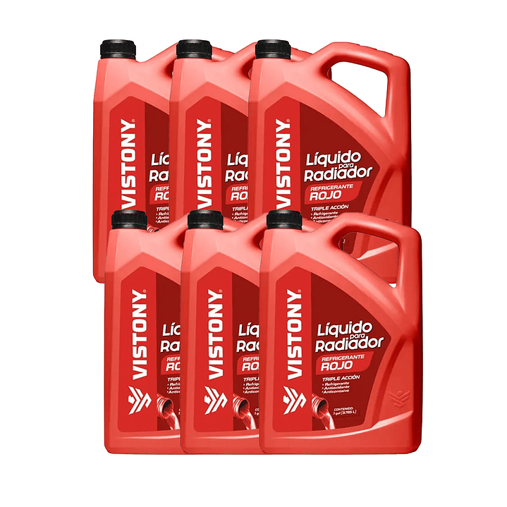 Líquido para Radiador Vistony Rojo 3.785L | Uso Automotriz 3